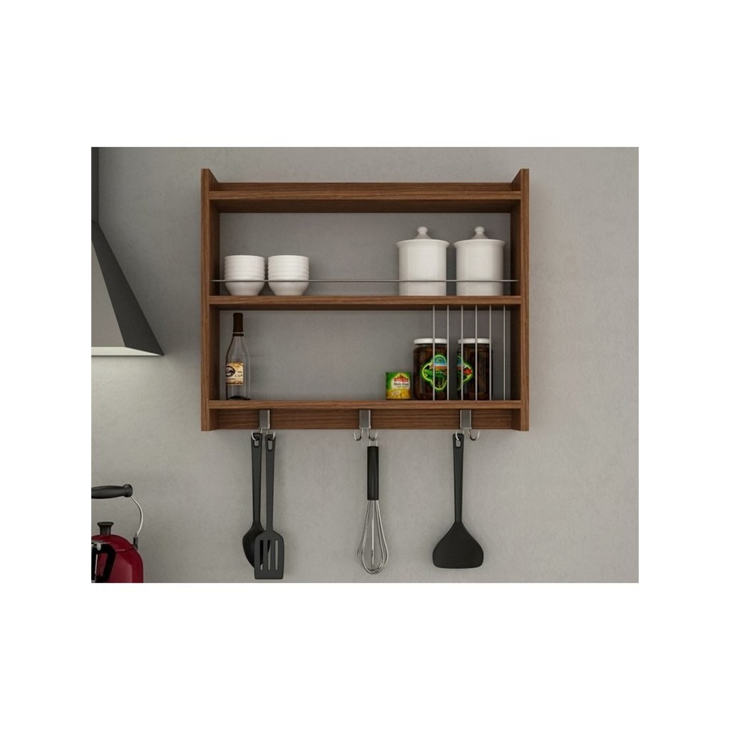 Spanish MDF Wall shelves Brown - 80x65x17 cm