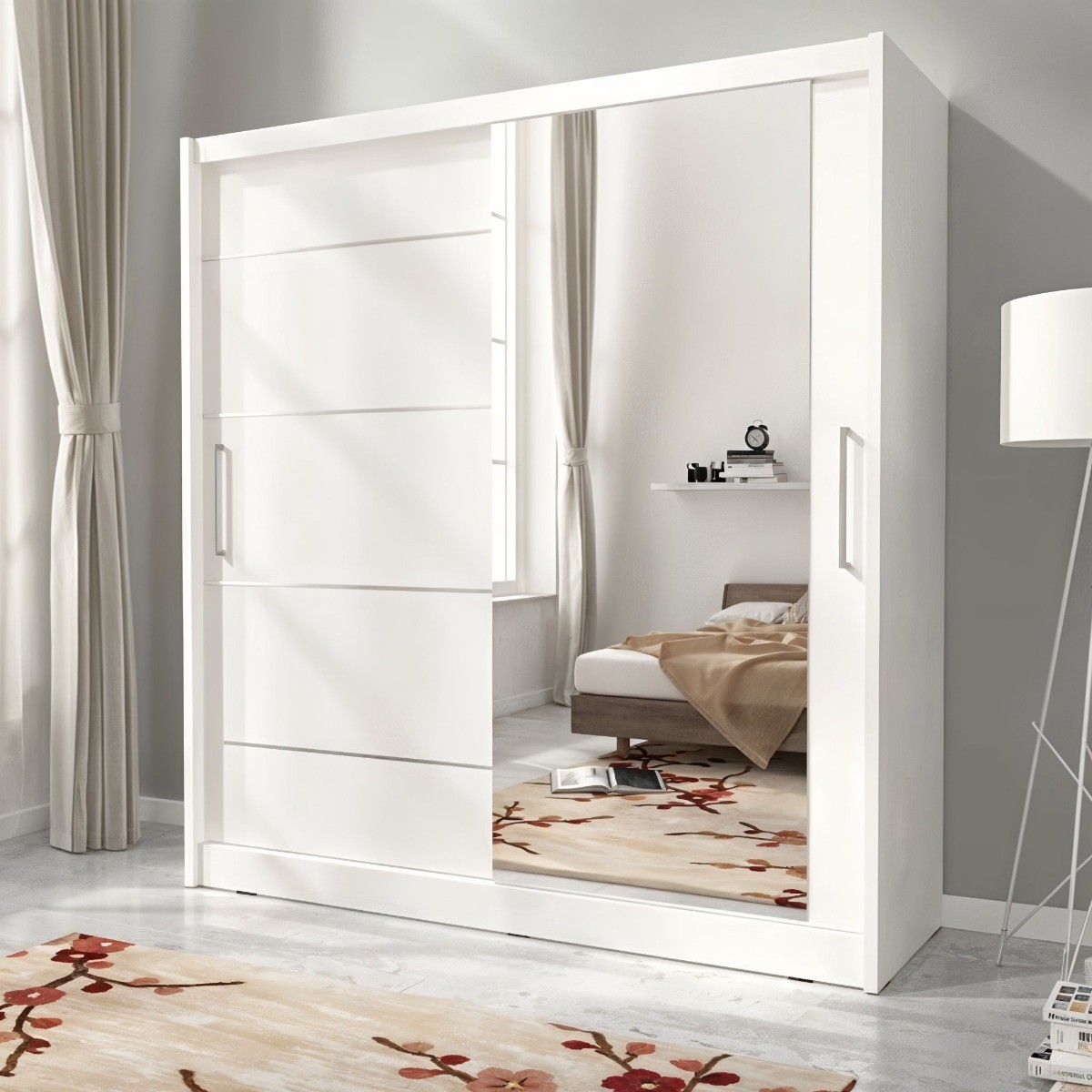 Mdf Wardrobe 2 Doors 220x120x50 cm